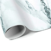 暗いターコイズ静脈大理石の外観 ラッピングペーパー (ロールコーナー)