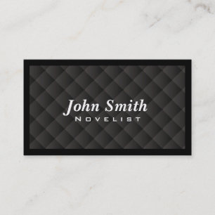 暗いダイヤモンドのキルトの小説家の名刺 名刺