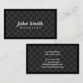 暗いダイヤモンドのキルトの小説家の名刺 名刺 (正面/裏面)