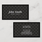 暗いダイヤモンドのキルトの運転者の名刺 名刺 (正面/裏面)