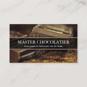 暗いチョコレート、Chocolatierの名刺の写真 名刺