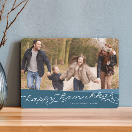 暗いティール（緑がかった色）ジオスクリプト |ハヌカー写真 シーズンカード