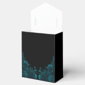 暗いティール(緑がかった色)バラ結婚のテントの好意ボックス フェイバーボックス (オープン)