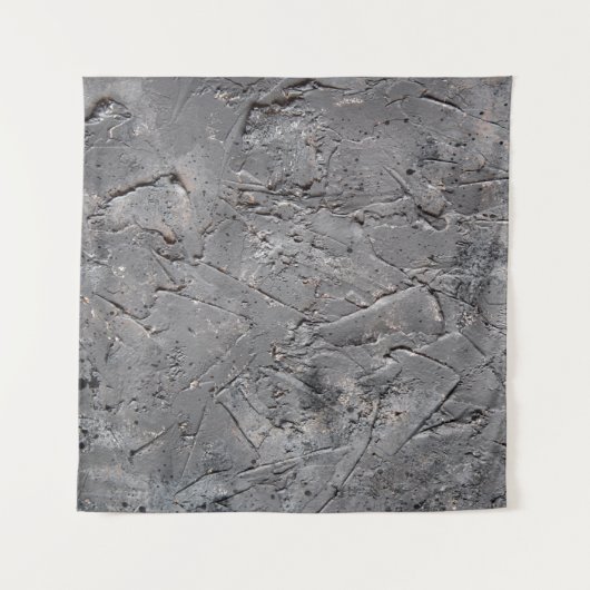 暗いテクスグランジチャの背景、ひび割れた石の壁 タペストリー (正面)