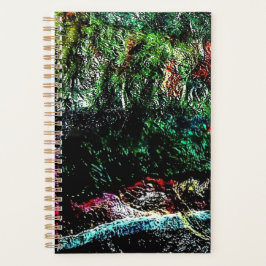 暗いテクスチャ抽象芸術プランナー、テクスチャ抽象芸術 プランナー手帳