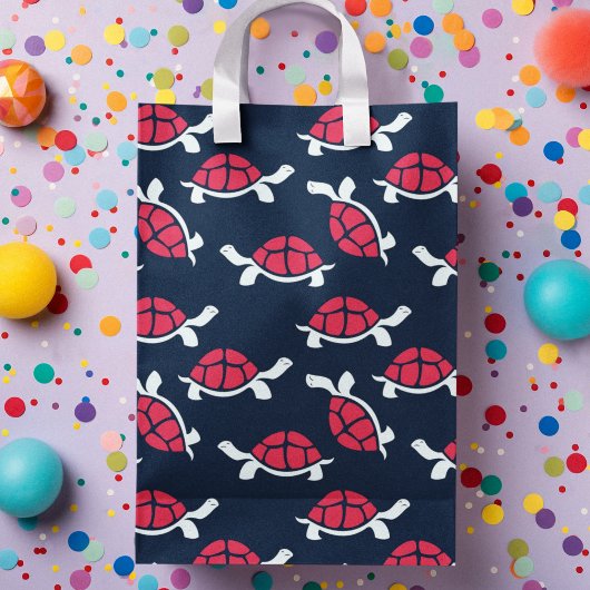 暗いテーマカメの漫画 ミディアムペーパーバッグ