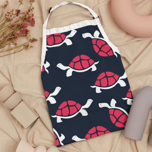 暗いテーマカメ エプロン