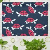 暗いテーマカメ キッチンタオル (折り畳み)