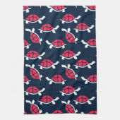 暗いテーマカメ キッチンタオル (縦)