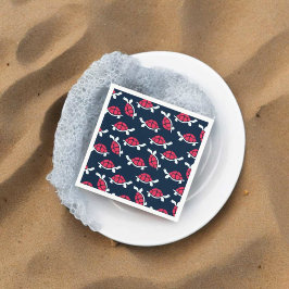 暗いテーマカメ スタンダードカクテルナプキン