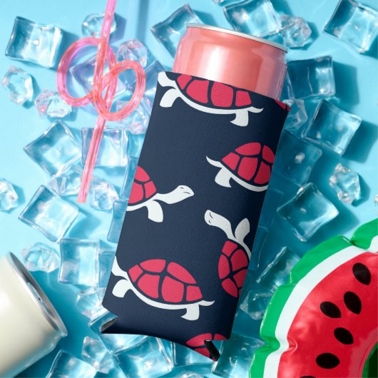 暗いテーマカメ スリム缶クーラー (インサイチュ 夏)