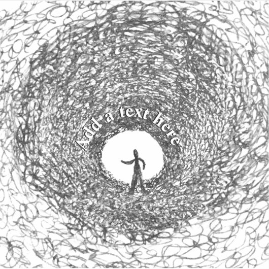 暗いトンネルの素描 シール (正面)