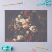 暗いドラマチックな秋のフローラ結婚の贈り物 薄葉紙 (クラフト)