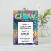 暗いネオンパーティーのおもしろいの白熱 招待状 (スタンド正面)