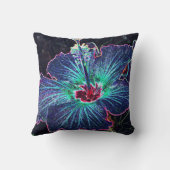 暗いハイビスカス クッション (裏面)