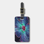 暗いハイビスカス ラゲッジタグ (正面縦)