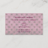 暗いハートグランジパターン 名刺 (裏面)