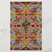 暗いハートファンタジーフローラスクラップブッククラフト紙 便箋 (正面)