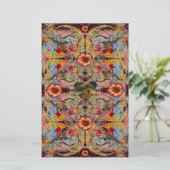 暗いハートファンタジーフローラスクラップブッククラフト紙 便箋 (スタンド正面)