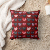 暗いハート装飾用クッション クッション (ブランケット)