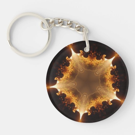 暗いハート キーホルダー (正面)