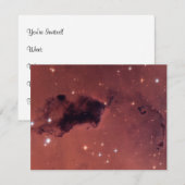 暗いバラの影の塵の雲 招待状 (正面/裏面)