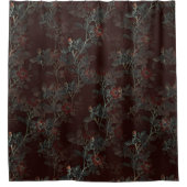 暗いバラゴシック風シャワーカーテン シャワーカーテン (正面)