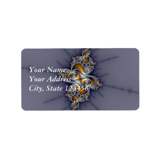 暗いバラ- Mandelbrot Fractal ラベル (正面)