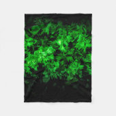 暗いパターンで輝く フリースブランケット (正面)