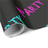 暗いパーティーの包装紙または旗の白熱 ラッピングペーパー (ロールコーナー)