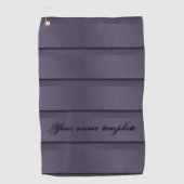 暗いパープルの背景ペルソナリゼール ゴルフタオル (正面)