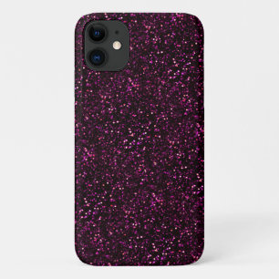 暗いピンクの優雅なグリッター iPhone 11 ケース