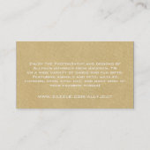 暗いピンクの水玉模様の背景の名刺 名刺 (裏面)