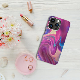 暗いピンク色の波iphoneケース iPhone 11 ケース