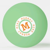 暗いピンポンボールのグロー 卓球ボール (正面)