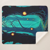 暗いファンタジーの森の謎 シェルパブランケット (正面(横))