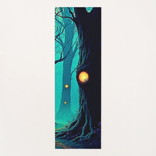 暗いファンタジーの森の謎 ヨガマット (正面)