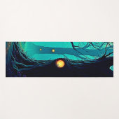 暗いファンタジーの森の謎 ヨガマット (正面(横))