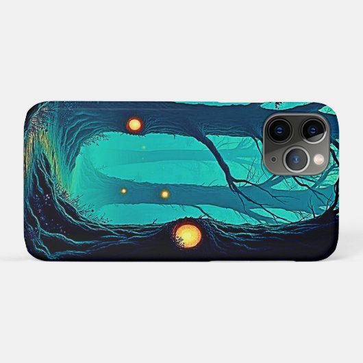 暗いファンタジーの森の謎 Case-Mate iPhoneケース (裏面(横))