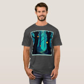 暗いファンタジーの森の謎 Tシャツ (正面フル)