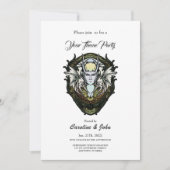 暗いファンタジーの翼を持つ生き物。 招待状 (正面)