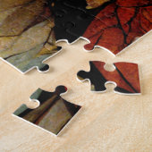 暗いファンタジーゴシックスカル女性2 ジグソーパズル (側面)