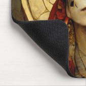 暗いファンタジーゴシックスカル女性3 マウスパッド (コーナー)