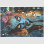 暗いファンタジーゴシックブルーガルゴイレデクページ 薄葉紙 (正面)