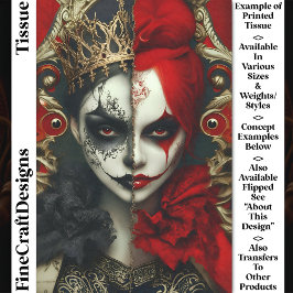 暗いファンタジーゴシック様式クイーンアートDA4Lデクページ 薄葉紙