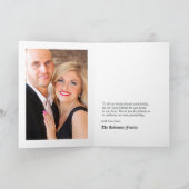 暗いファンタジー城の窓ゴシック結婚ズ サンキューカード (内部)