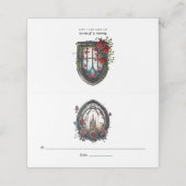 暗いファンタジー城の窓ゴシック結婚ズ プレイスカード (外部開封)