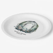 暗いファンタジー城の窓ゴシック結婚ズ ペーパープレート (アングル)