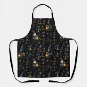 暗いファンタジー格言とキノコ型 エプロン (正面)