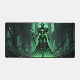 暗いファンタジー森林魔女デスクマット デスクマット